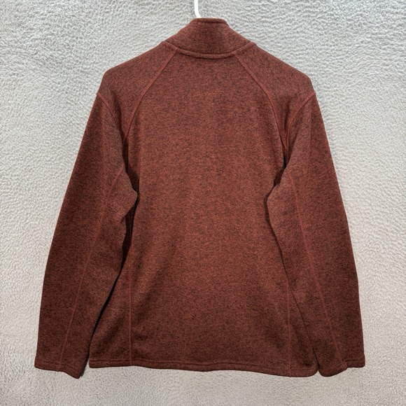Eddie Bauer Sweater Adult Large Brown Radiator Fleece 1/4 Zip Pullover Outdoors - Picture 2 of 7